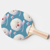 Niedliches Eisdockmuster Tischtennis Schläger (Seitenansicht)