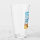Niedliches Eisessen am Strand Glas (Rechts)