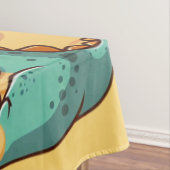 Niedliches Eisessen am Strand Tischdecke (Beispiel)