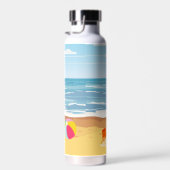 Niedliches Eisessen am Strand Trinkflasche (Rechts)