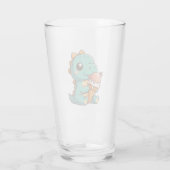 Niedliches Eisessen Glas (Rückseite)
