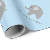 Niedliches Elefant-Babyduschen-Verpackungspapier Geschenkpapier (Rolleneckpunkt)