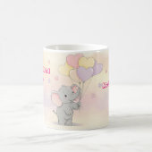 Niedliches Elefant Personalisiertes Geschenk für M Kaffeetasse (Mittel)