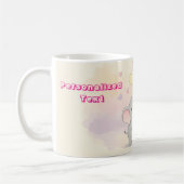 Niedliches Elefant Personalisiertes Geschenk für M Kaffeetasse (Links)