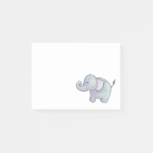 Niedliches Elefant-Safari-Tier Post-it Klebezettel (Vorderseite)