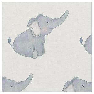 Niedliches Elefant-Safari-Tier Stoff