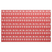 Niedliches Elefant-Weihnachtsmuster-Rot Stoff (Fat Quarter (45,7 x 55,9 cm))