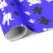 Niedliches Elefant-Winterlösemittelpapier Geschenkpapier (Rolleneckpunkt)