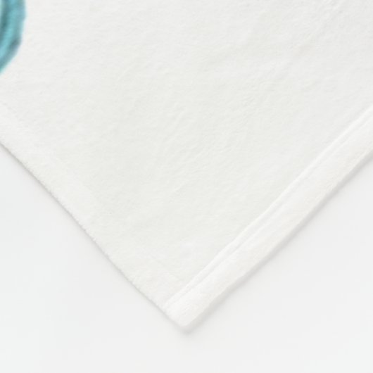 Niedliches Elefantenbaby Fleecedecke (Ecke)