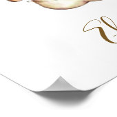 Niedliches Elefantenbaby Poster (Ecke)