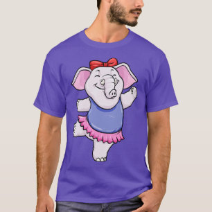Niedliches Elefantenbaby tanzt als Ballerina T-Shirt