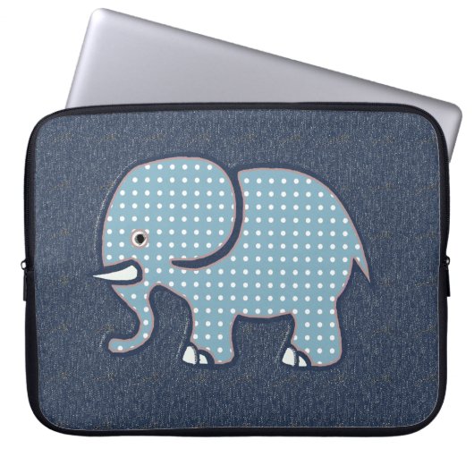 niedliches Elefantendesign Laptopschutzhülle (Vorderseite)