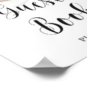 Niedliches Elefantengrün Eukalyptus-Gästebuch Poster (Ecke)