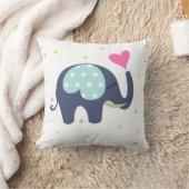 Niedliches Elefantenkopfkissen Kissen (Decke)