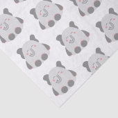 Niedliches Elefantenpapier im kawaii-Stil Seidenpapier (Detail)