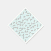 Niedliches Elefantenpapier Napkins Serviette (Ecke)