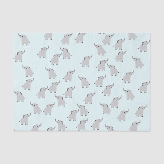 Niedliches Elefantenpapier Seidenpapier (Vorderseite)