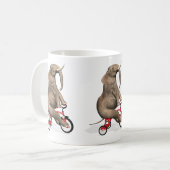 Niedliches Elefantenreiten Kaffeetasse (Vorderseite Links)