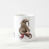 Niedliches Elefantenreiten Kaffeetasse (Mittel)