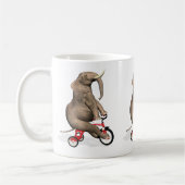 Niedliches Elefantenreiten Kaffeetasse (Links)