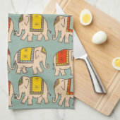 Niedliches Elefantmuster der viel Handtuch (Viertel Falte)