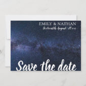Niedliches Elegant unter der Sternentypografie-Hoc Save The Date (Vorderseite)