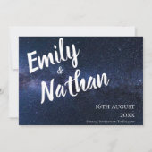 Niedliches Elegant unter der Sternentypografie-Hoc Save The Date (Rückseite)