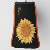 Niedliches Elegante Boho Art Yellow Watercolor Golf Headcover (Rotieren 90)