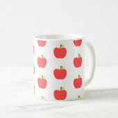 Niedliches elegantes Apple-Muster Kaffeetasse (VorderseiteRechts)