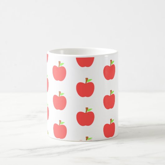 Niedliches elegantes Apple-Muster Kaffeetasse (Mittel)