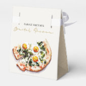 Niedliches elegantes Ei Basil Pizza Brautparty Par Geschenkschachtel (Rückseite)