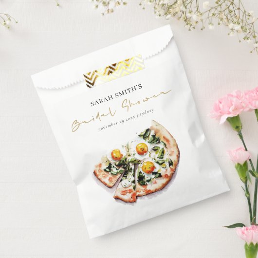 Niedliches elegantes Ei Basil Pizza Brautparty Par Geschenktütchen (Versiegelt)