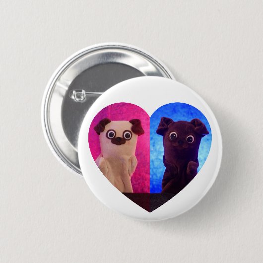 Niedliches Elegantes Foto Button (Vorne & Hinten)