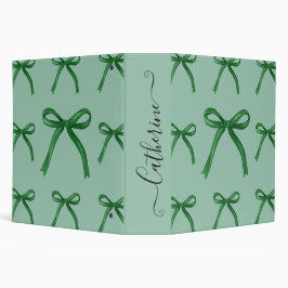 Niedliches, elegantes, grünes Bogen 5,1 Cm Ordner