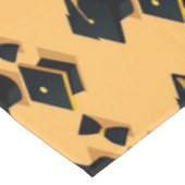 Niedliches elegantes modernes Schwarz-Gelb-Graduie Tischdecke (Schrägansicht)