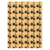 Niedliches elegantes modernes Schwarz-Gelb-Graduie Tischdecke (Vorderseite)