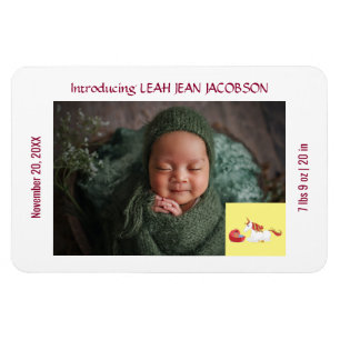 Niedliches Elegantes New Baby Unicorn Geburtshaus  Magnet
