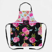 Niedliches elegantes Personalisiertes Monogramm Schürze (Vorderseite)