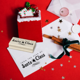 Niedliches Elegantes vom Schreibtisch des Santa Ma Gummistempel