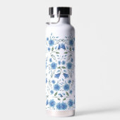 Niedliches elegantes Watercolor Blumenmuster Trinkflasche (Rechts)