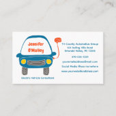 Niedliches Elektrofahrzeug, Autotreiber für Ridesh Visitenkarte (Vorderseite)