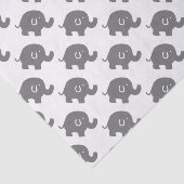 Niedliches Elephant Baby Dusche Geschenkpapier Seidenpapier (Ausschnitt)