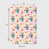Niedliches Elephant Baby Dusche Umschlagpapier Geschenkpapier Set