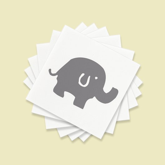 Niedliches Elephant Baby Duschpapier Napkins Serviette