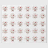 Niedliches Elephant Baby Girl Weihnachtswrapping P Geschenkpapier (Flach)