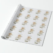 Niedliches Elephant Baby Script Baby Wrapping Pape Geschenkpapier (Ungerollt)