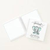 Niedliches Elephant Baby Showbook Notizblock (Innenseite)