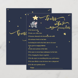 Niedliches Elephant & Balloon Baby Showspiel