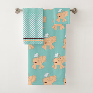 Niedliches Elephant Bath Handtuch Set
