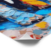 Niedliches Elephant Glossy Poster (Ecke)